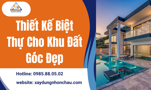 Thiết Kế Biệt Thự Cho Khu Đất Góc Đẹp