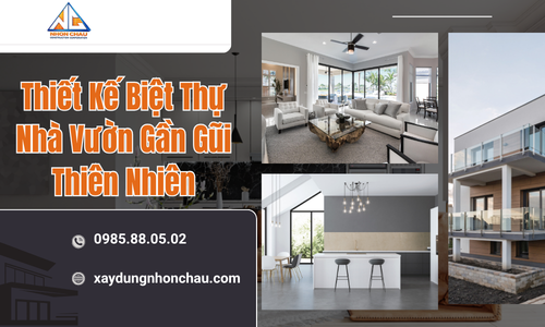 Thiết Kế Biệt Thự Nhà Vườn Gần Gũi Thiên Nhiên