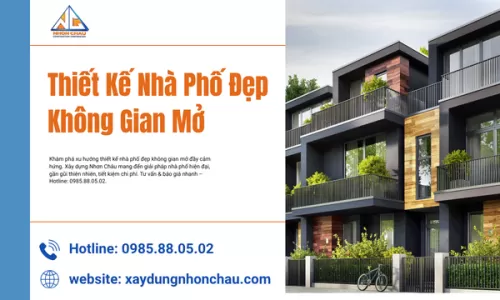 Thiết Kế Nhà Phố Đẹp Không Gian Mở