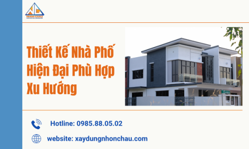 Thiết Kế Nhà Phố Hiện Đại Phù Hợp Xu Hướng