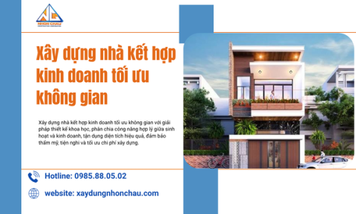 Xây dựng nhà kết hợp kinh doanh tối ưu không gian