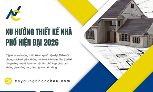Xu Hướng Thiết Kế Nhà Phố Hiện Đại 2026