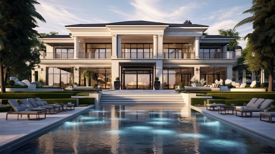 biệt thự 2 tầng có hồ bơi cao cấp