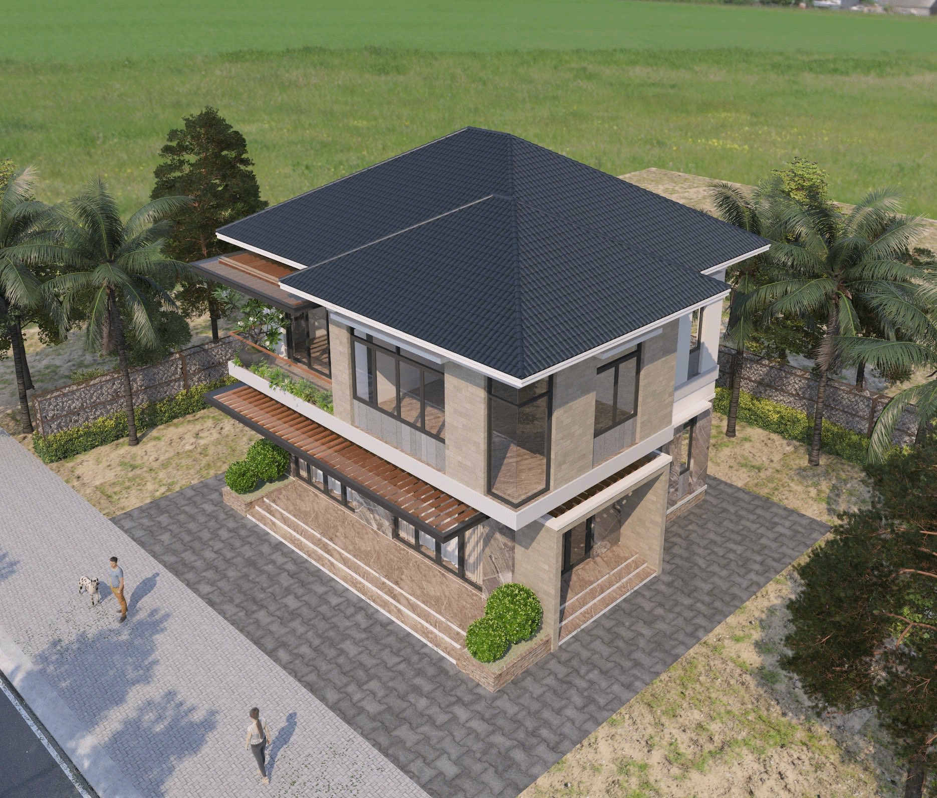 Lưu ý khi thi công biệt thự mái Nhật
