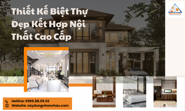 thiết kế biệt thự đẹp kết hợp nội thất cao cấp