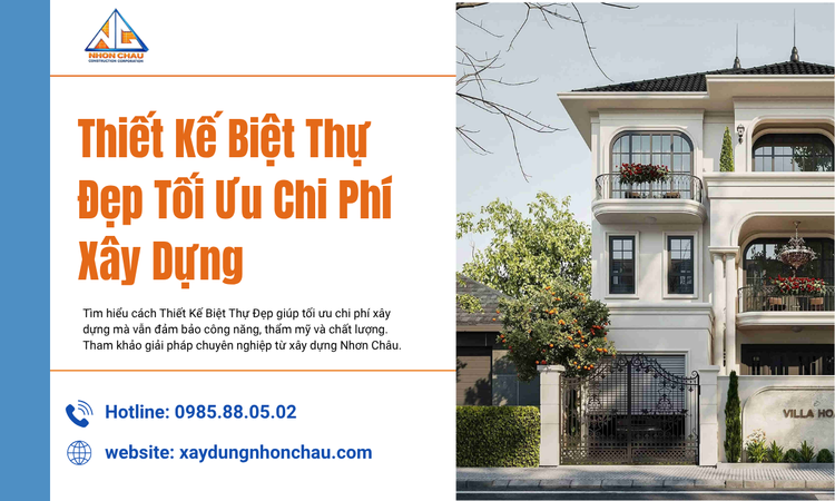 Thiết Kế Biệt Thự Đẹp Tối Ưu Chi Phí Xây Dựng