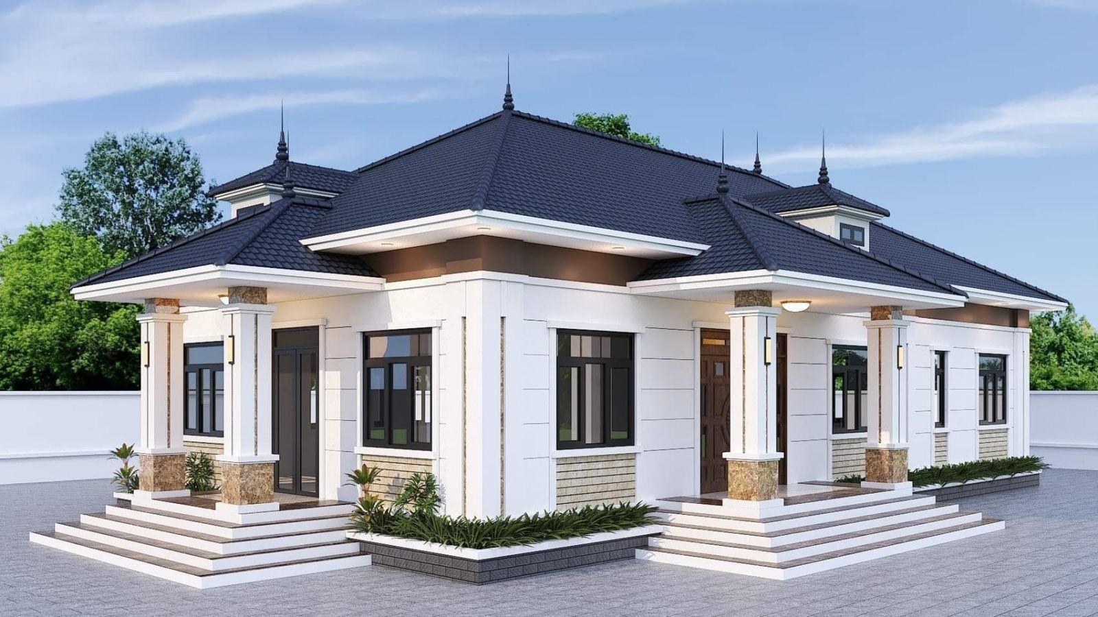 Những lưu ý quan trọng khi xây dựng biệt thự mái Nhật 1 tầng