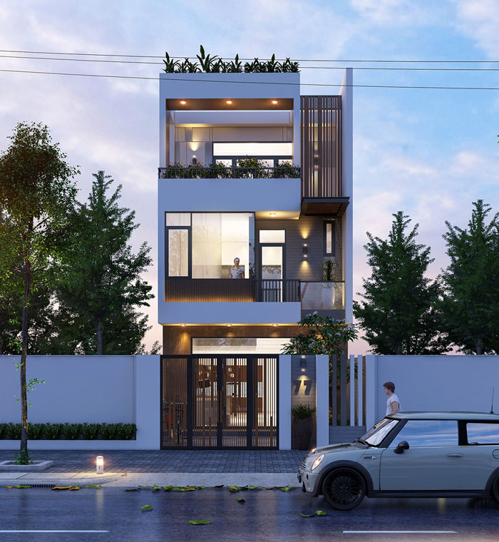 Xây dựng nhà phố đẹp phải đảm bảo ánh sáng và thông gió