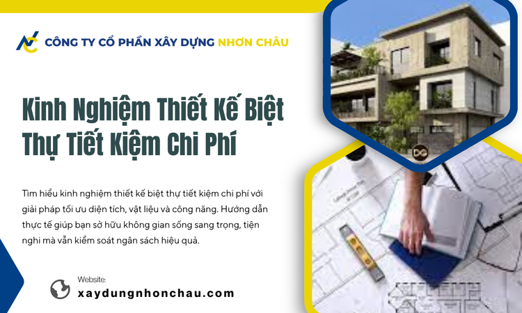 Kinh Nghiệm Thiết Kế Biệt Thự Tiết Kiệm Chi Phí