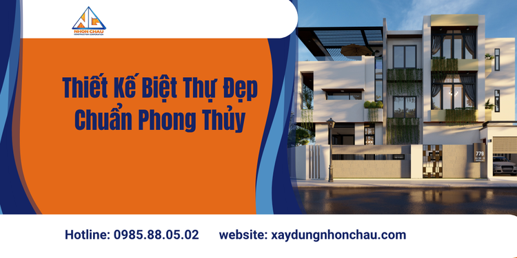 Thiết Kế Biệt Thự Đẹp Chuẩn Phong Thủy – Kiến Tạo Không Gian Sống Thịnh Vượng Và Sang Trọng