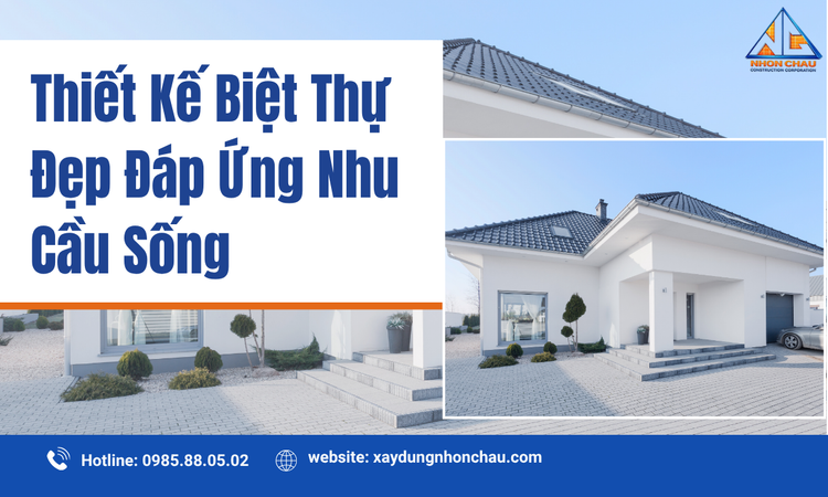 Thiết Kế Biệt Thự Đẹp Đáp Ứng Nhu Cầu Sống Hiện Đại Và Nâng Tầm Giá Trị Công Trình