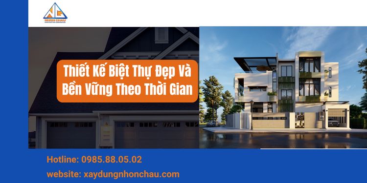 Thiết Kế Biệt Thự Đẹp Và Bền Vững Theo Thời Gian – Giải Pháp Hoàn Hảo Từ Xây Dựng Nhơn Châu
