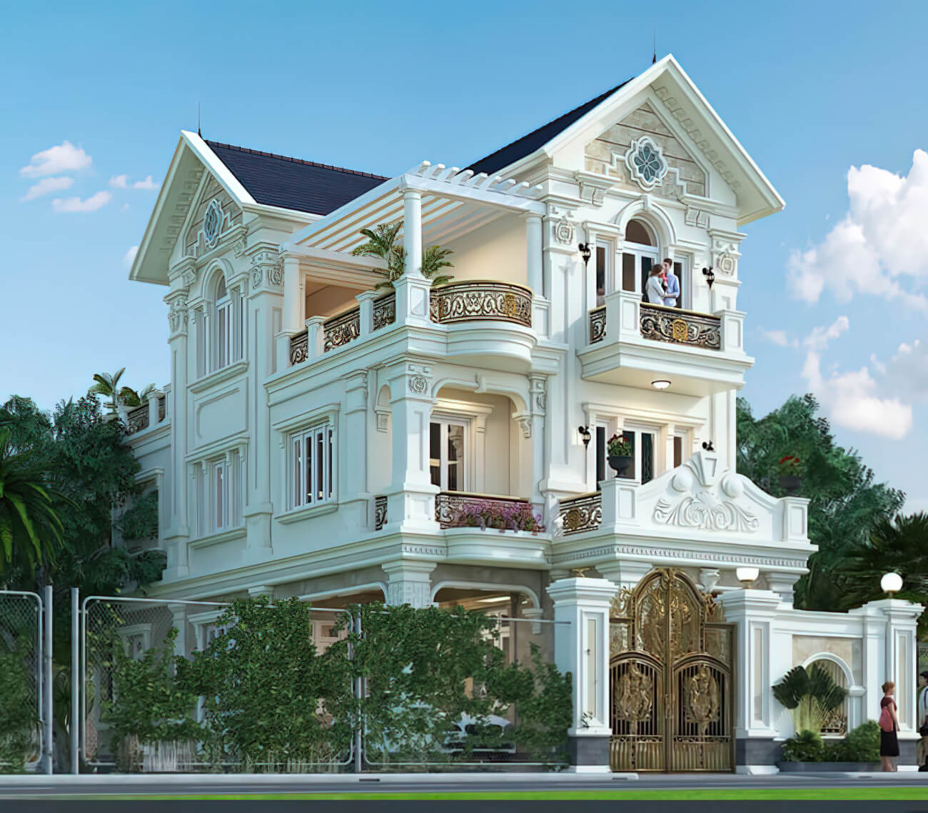 Đặc Trưng Nổi Bật Khiến Thiết Kế Biệt Thự Tân Cổ Điển Chiếm Lĩnh