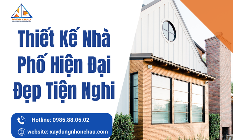 Thiết Kế Nhà Phố Hiện Đại Đẹp Tiện Nghi – Xu Hướng Kiến Tạo Không Gian Sống Hoàn Hảo