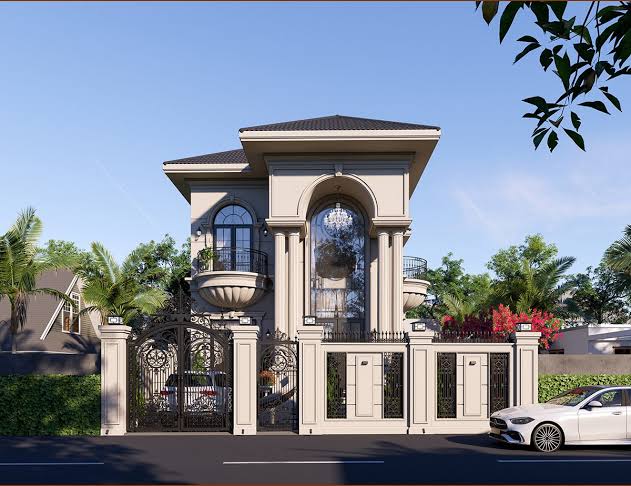 Thiết kế nội thất và ánh sáng cho không gian biệt thự cổ điển