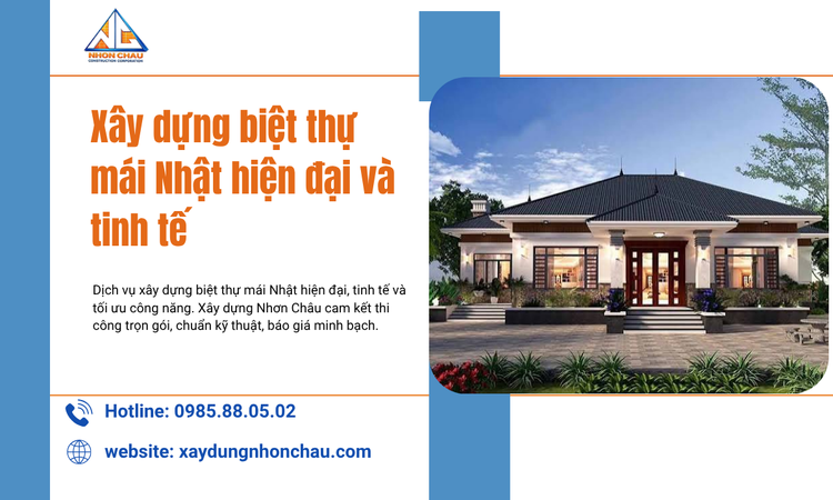 Xây Dựng Biệt Thự Mái Nhật Hiện Đại Và Tinh Tế: Giải Pháp Kiến Trúc Đẳng Cấp