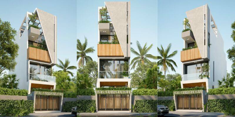 Ý tưởng thiết kế không gian cho công trình biệt thự 4 tầng sang trọng
