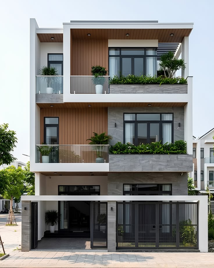 Giải pháp tối ưu diện tích cho xây dựng nhà phố 3 tầng hiện đại